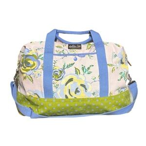 Matilda Jane‎ Adventure Begins Floral Polka Dot Up and Away Canvas Weekender Bag